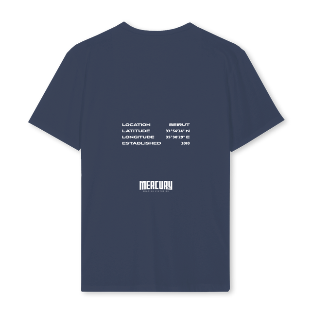 MERCURYSAMPLEFIFTEEN Navy Blue Regular Tee.