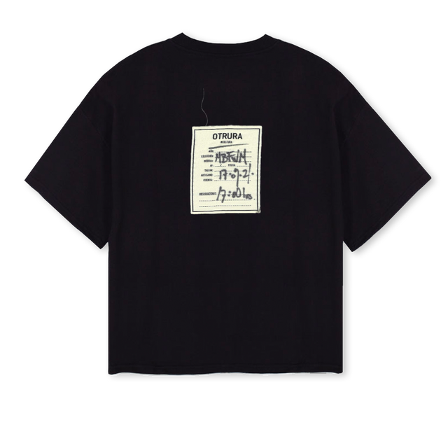 NE Black Oversized Boxy Tee.