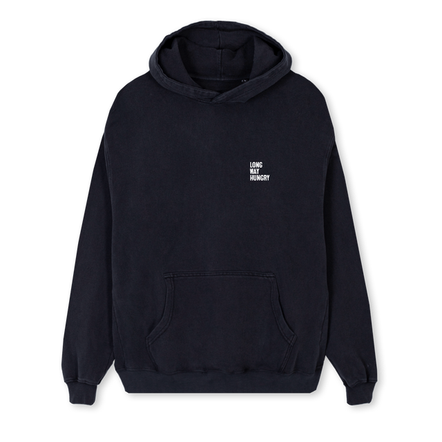 LWH Vintage Black Regular Hoodie.