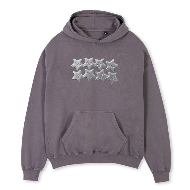 KSTL Pigment Grey Oversized Hoodie.