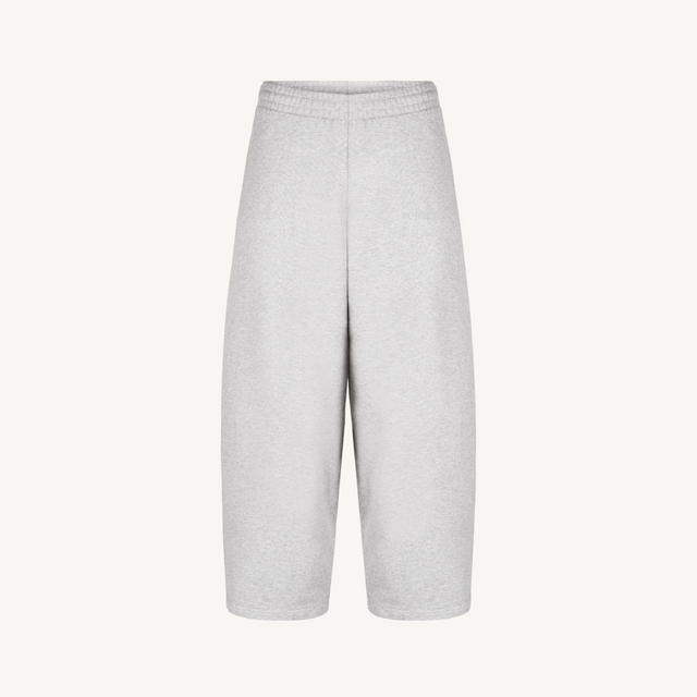 elara pants Light Grey Marl Straight-Leg Baggy Sweatpants.
