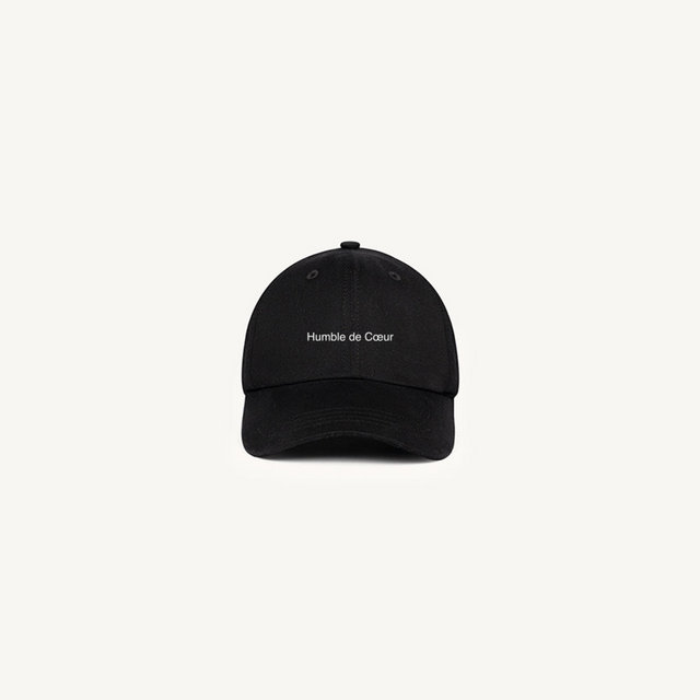 Humble de Coeur Hat Black 290 Twill Cap.