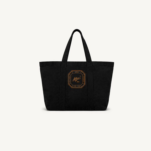 tote bag spa Black Oversized Canvas Tote Bag.