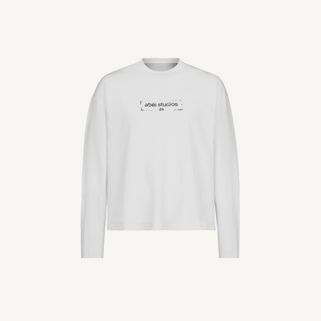 stamp_as White Oversized Boxy LS Tee.