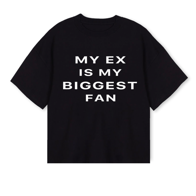 MYEXTEEBLACK Black Oversized Boxy Tee.