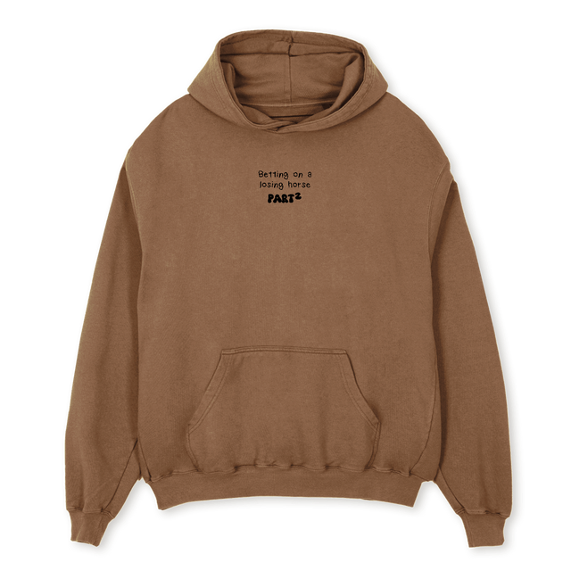 TWOSIX Vintage Tan Oversized Hoodie.