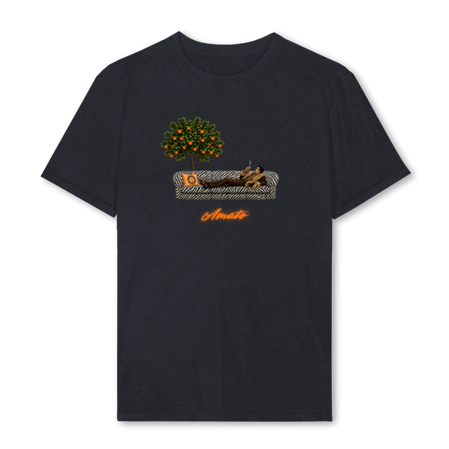 PAPISAMPLE Vintage Black Regular Tee.
