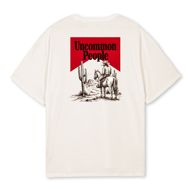UP CIG Vintage White Oversized Tee.