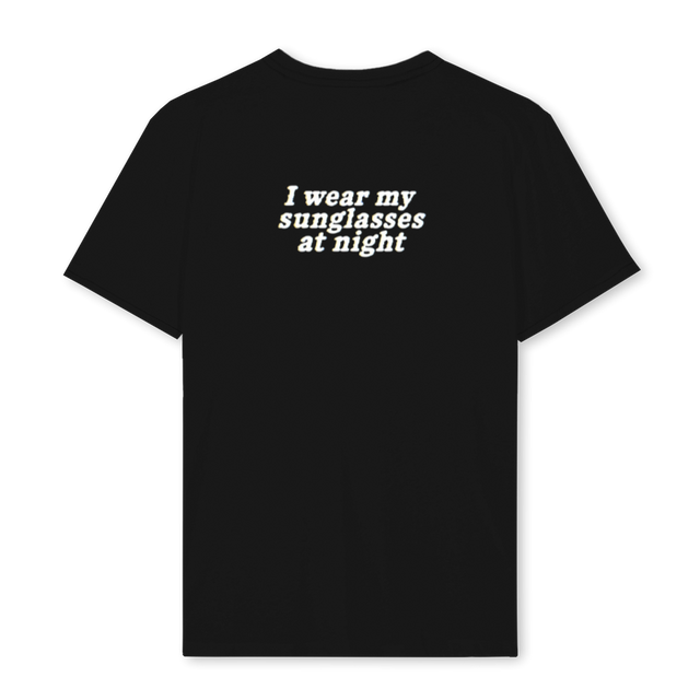 SNGLSSATNIGHT Black Regular Tee.