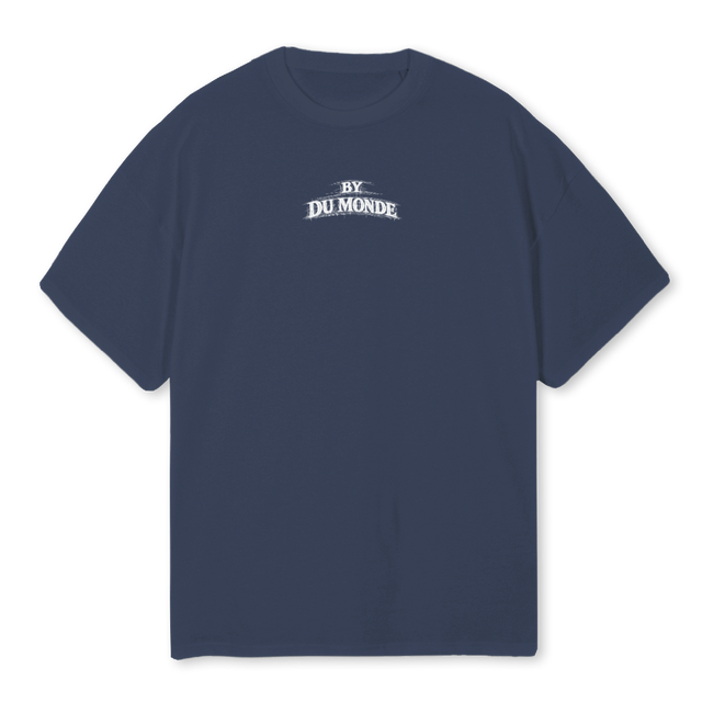 CAPITOL IDIOMAS Navy Blue Oversized Tee.