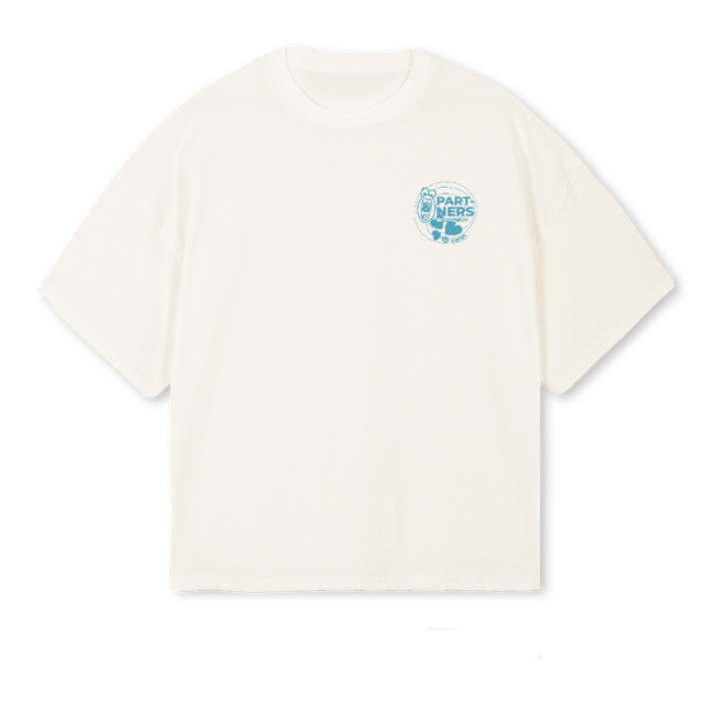 ZANZIASF Vintage White Oversized Boxy Tee.