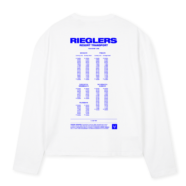 RGLRESPORTLS White Oversized Boxy LS Tee.