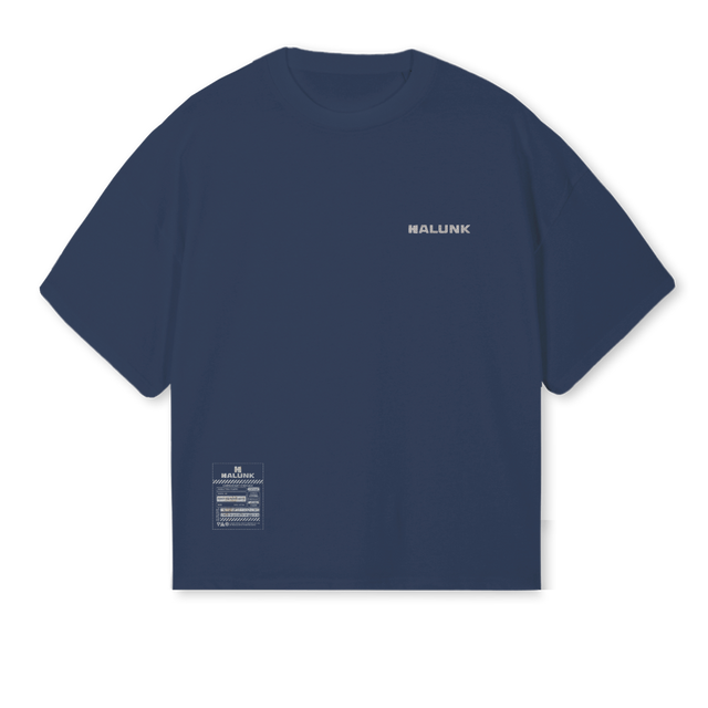 RUSTY GEAR TSHIRTT Navy Blue Oversized Boxy Tee.