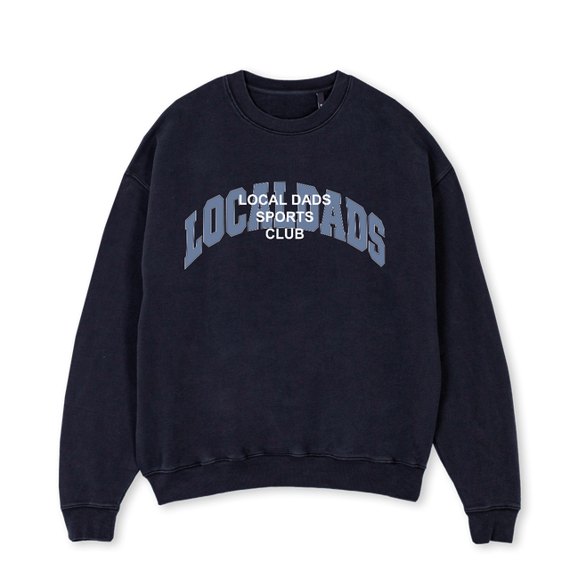 LD CRE Vintage Black Oversized Crewneck Sweater.