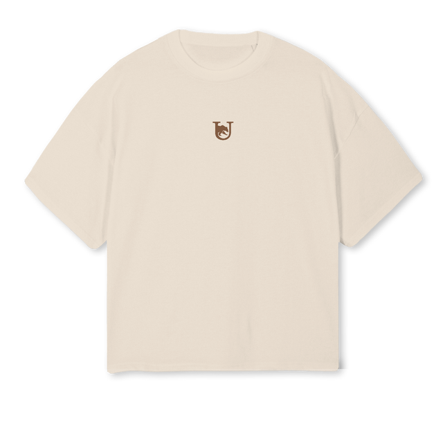 MOULOGO Natural Oversized Boxy Tee.