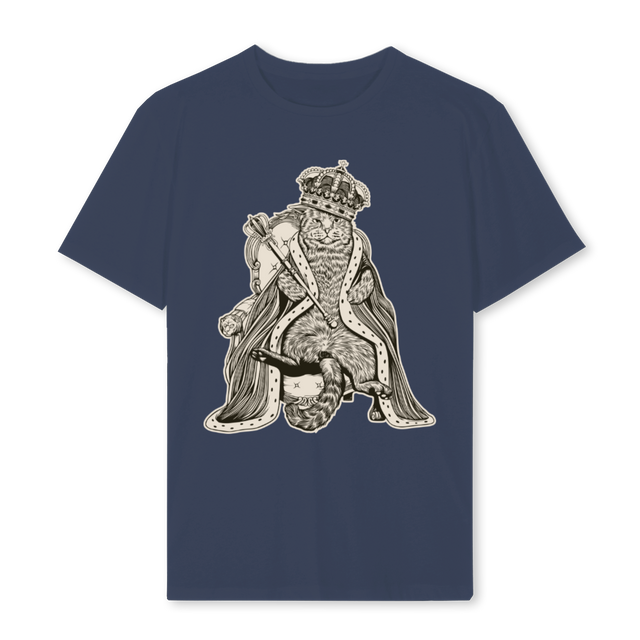 CATBLUE Navy Blue Regular Tee.