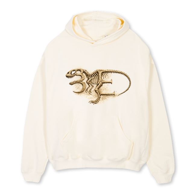 DINO Cream Oversized Hoodie.