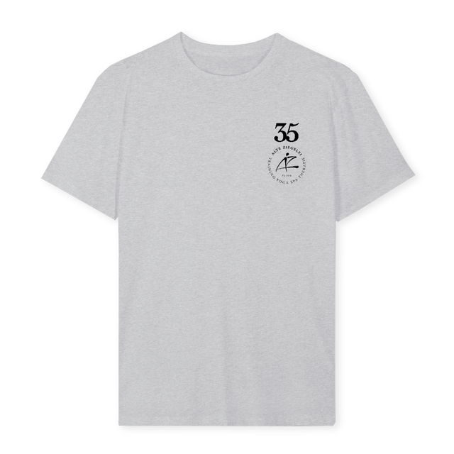 JUBILAEUM NR ZWEI Light Grey Marl Regular Tee.