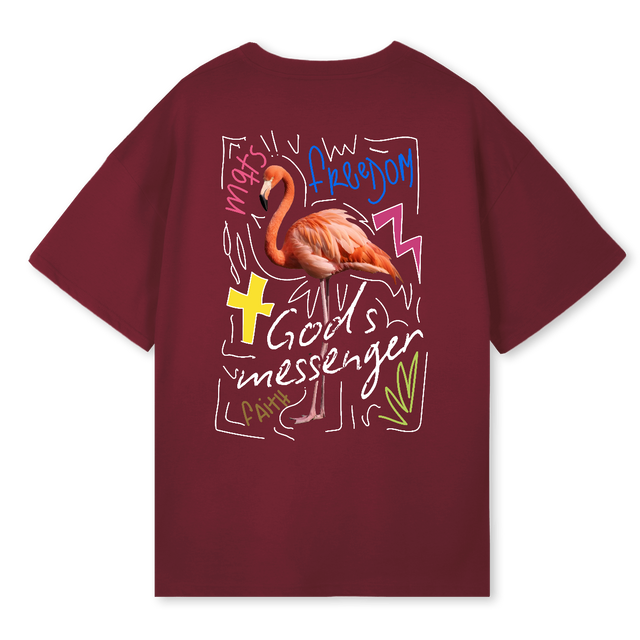 FL Burgundy Oversized Tee.