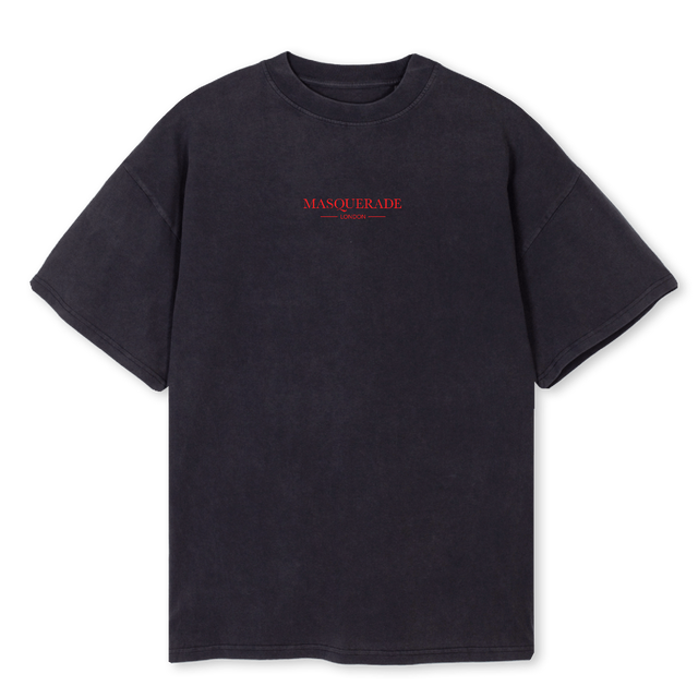 STRENGTH IN SILENCE Vintage Black Oversized Tee.