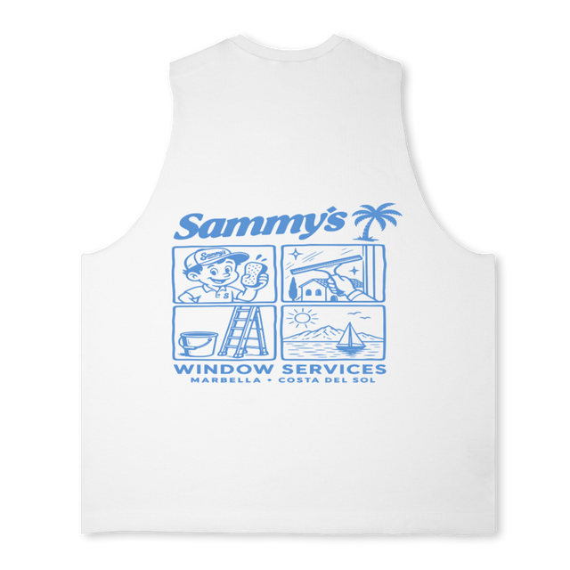 SAMMYS TA Bright white Oversized Vest.