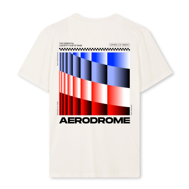 AERO VWHITE GRADIENT Vintage White Regular Tee.