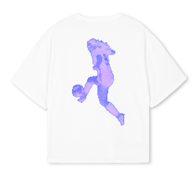 TPLC White Oversized Boxy Tee.