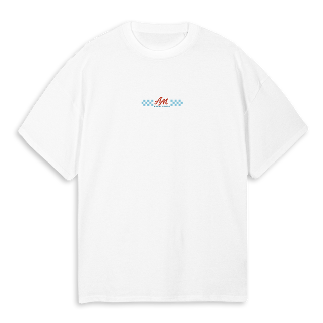 AARONMPIZZA White Oversized Tee.