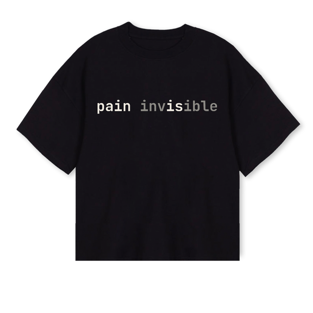 IDPAINTEETWO Black Oversized Boxy Tee.