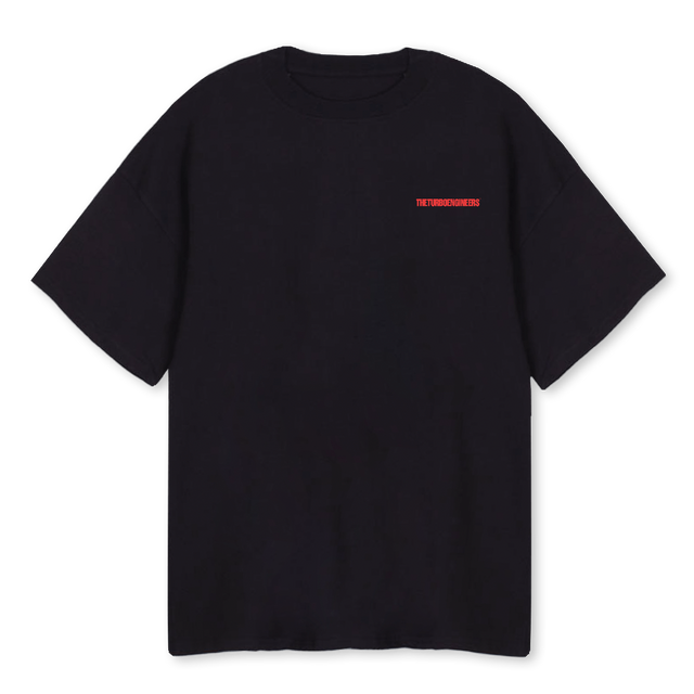 TTE SCHWOAZ Black Oversized Tee.