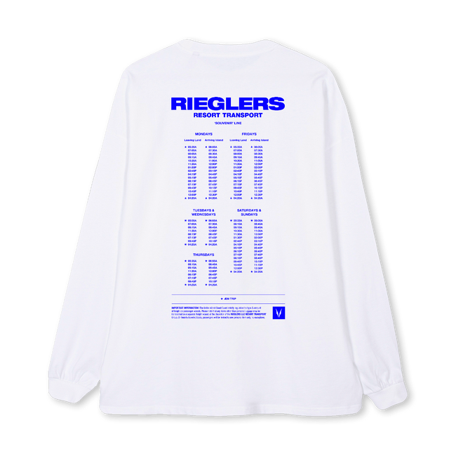 FERRYBETALS White Oversized LS Tee.