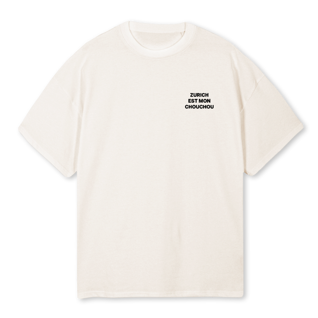 MONCHOUCHOUTWO Vintage White Oversized Tee.