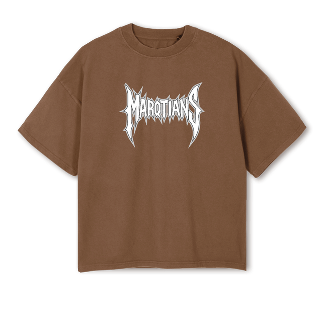 HQ Vintage Tan Oversized Boxy Tee.