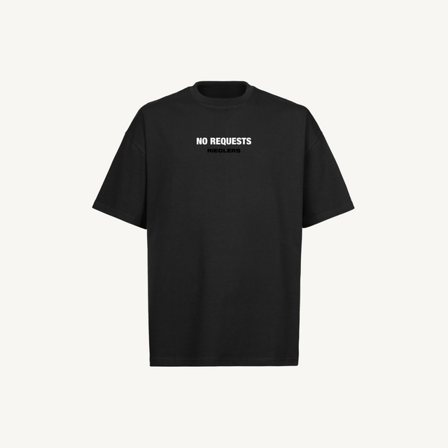 NOREQBETA Black Oversized Tee.