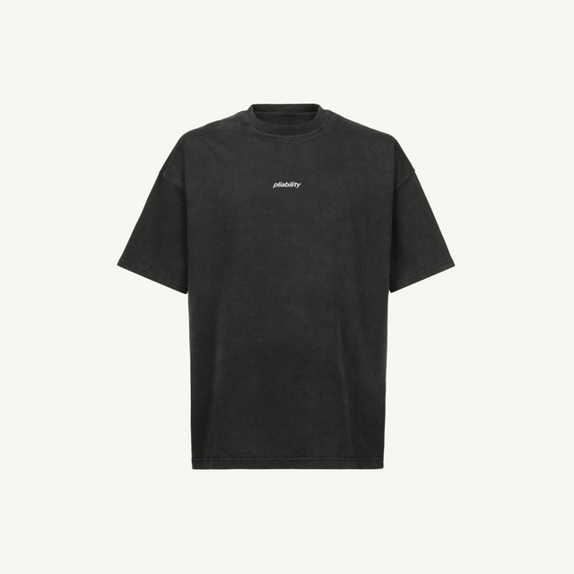 LIFESTYLE HEAVY Vintage Black Oversized Tee.