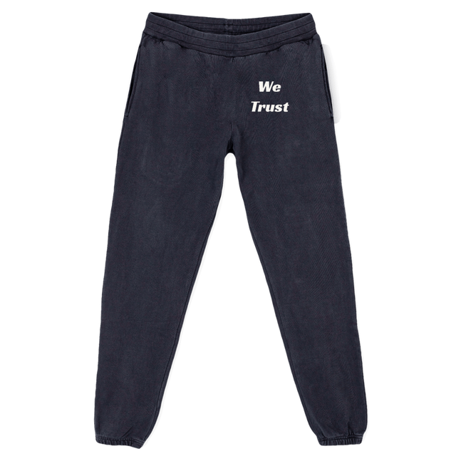 WTRSPFT Vintage Black Relaxed Sweatpants.
