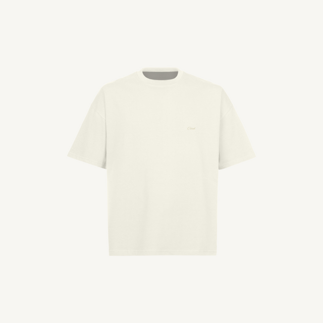 CITEDWT Vintage White Oversized Boxy Tee.