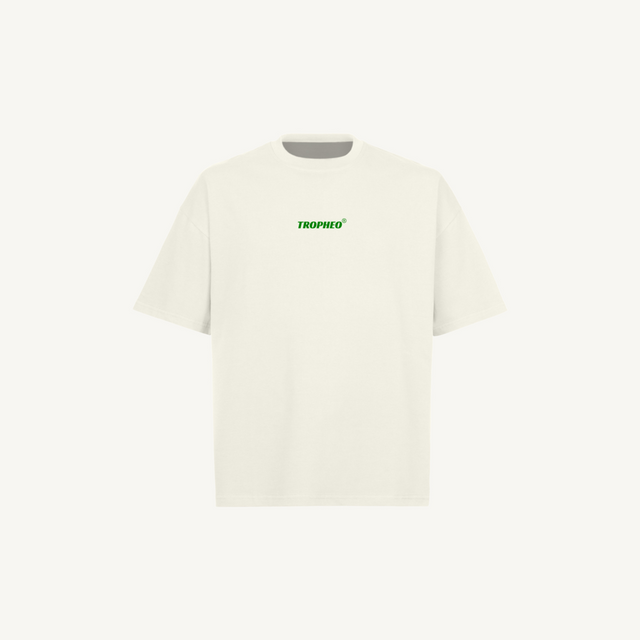whitetropheo Vintage White Oversized Boxy Tee.