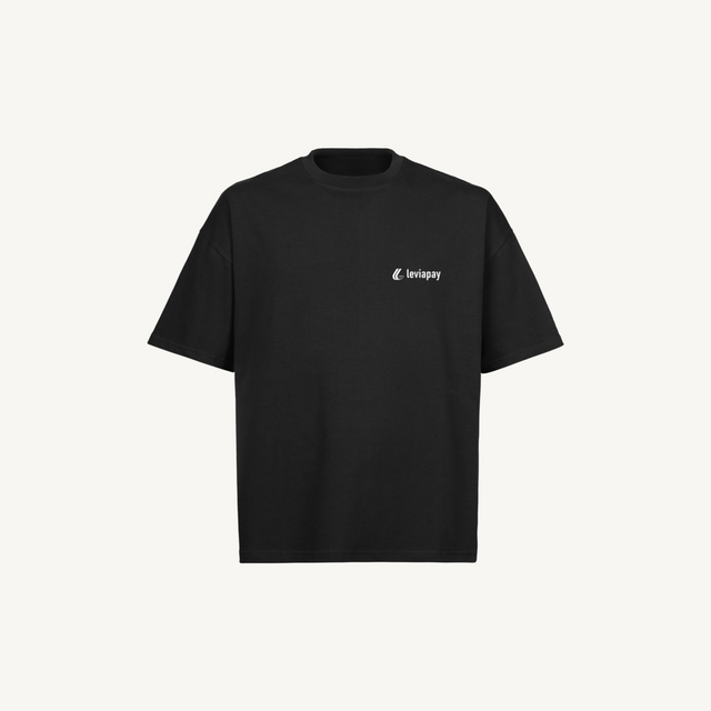 01 Medium Black Oversized Boxy Tee.