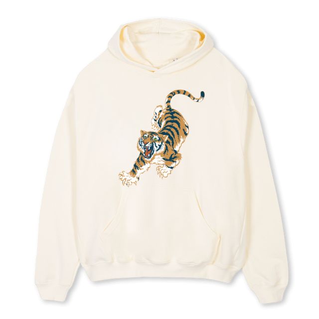 TYC BENGAL Cream Oversized Hoodie.