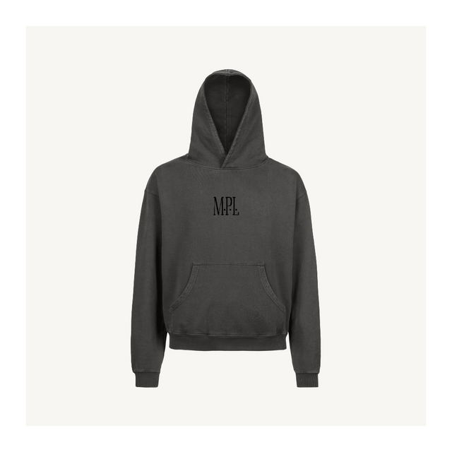 vintage black logo Vintage Black Oversized Hoodie.