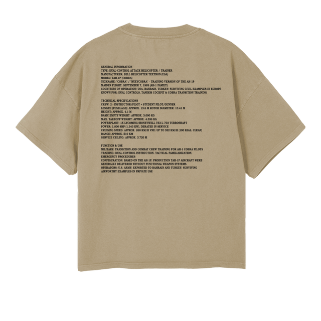 COBRATEETHREE Vintage Dune Oversized Boxy Tee.