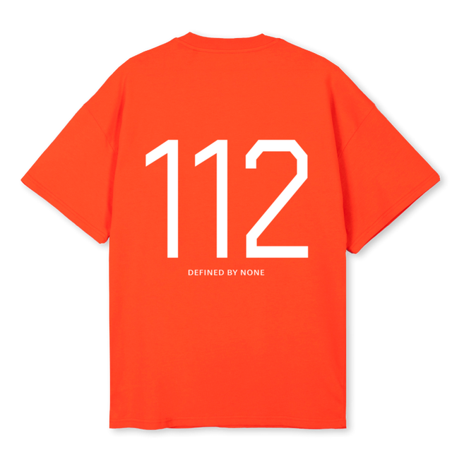 SALTBURN ORNGE Hot Orange Oversized Tee.
