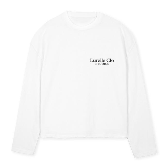 LCLOTEST White Oversized Boxy LS Tee.