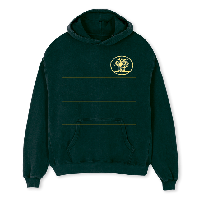 PATRIAOLIVEHOODIE Wild Green Oversized Hoodie.