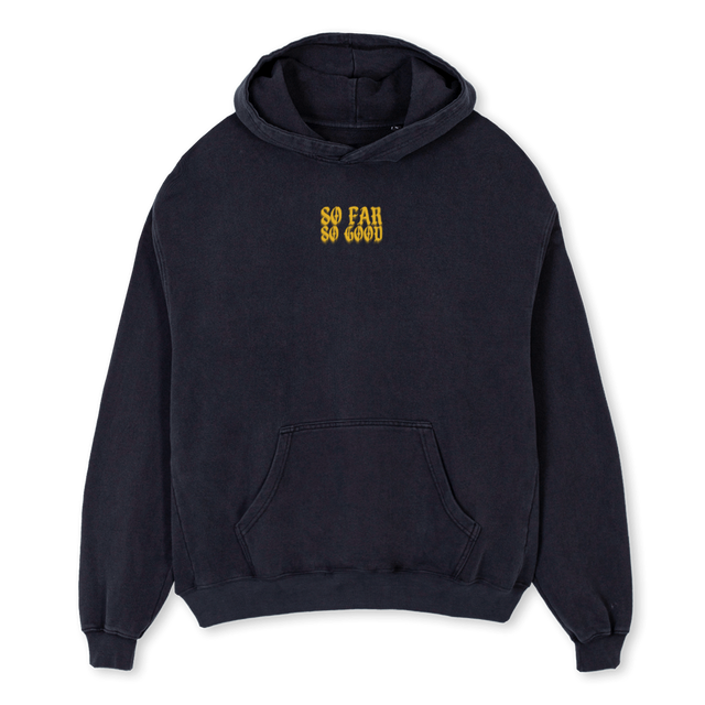 SFSGONE Vintage Black Oversized Hoodie.