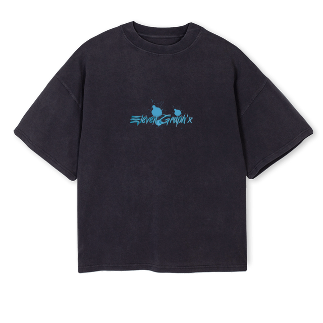 LOIS Vintage Black Oversized Boxy Tee.