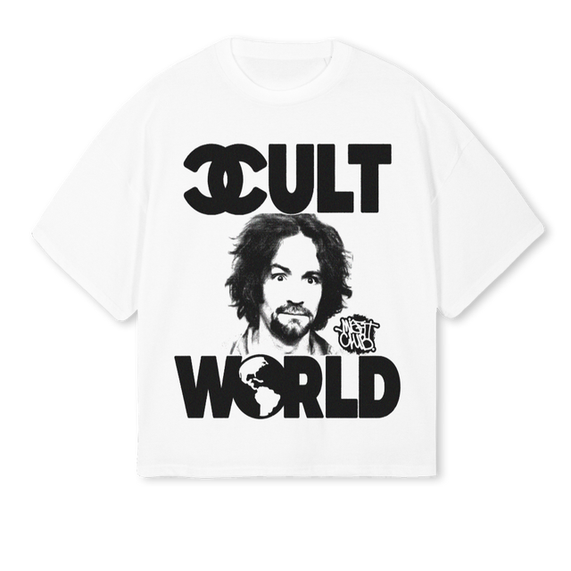 CULTWORLD White Oversized Boxy Tee.