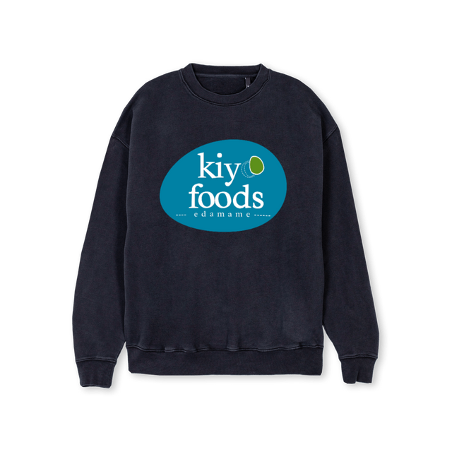 KIYOCREW Vintage Black Regular Crewneck Sweater.