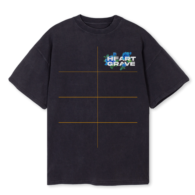 BLKLOVEBOXTEE Vintage Black Oversized Tee.